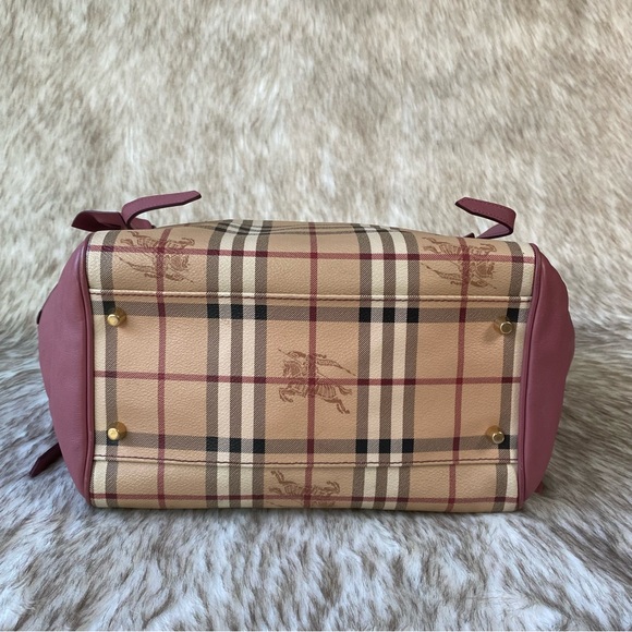 Burberry Haymarket Bows Canter Panel Tote - Picture 12 of 15